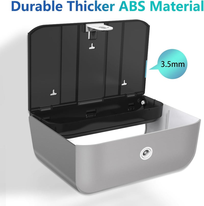 pollock Commercial Paper Towel Dispenser Holder Wall Mount, Multi-fold Trifold C Fold Hand Towel Dispenser, Bathroom Paper Towel Dispenser, Toilet Paper Napkin Holder - Image 5